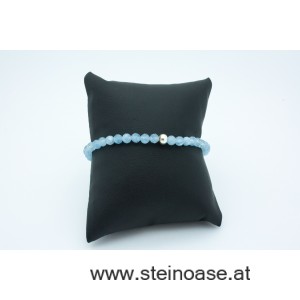 Armband Aquarmarin facettiert 4mm